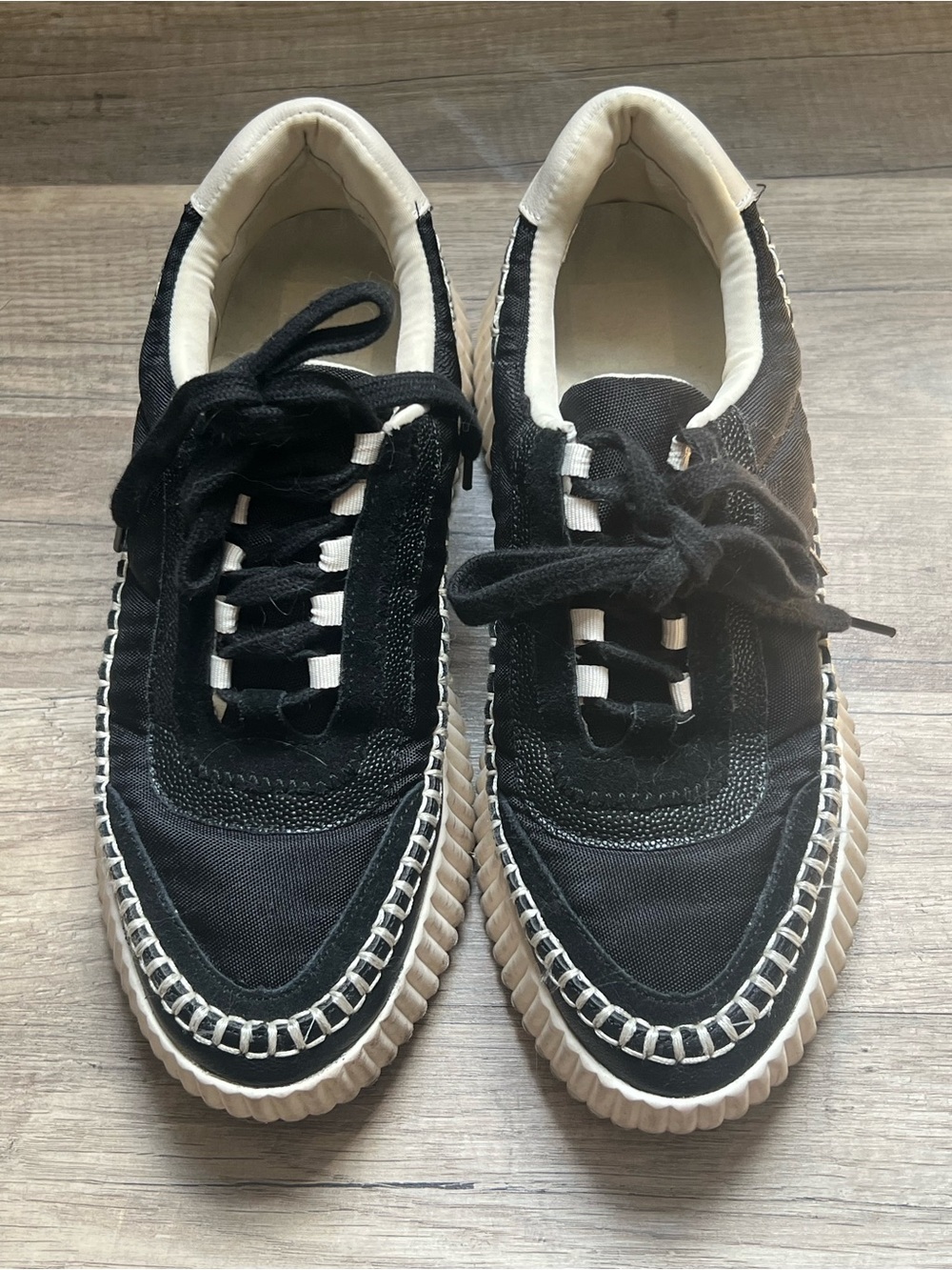 Dolce Vita Black and White Women's Sneakers